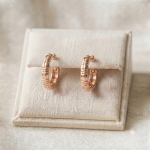 گوشواره حلقه ای تراش دار ژوپینگ