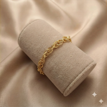 دستبند حلقه ای طرح طلا شین