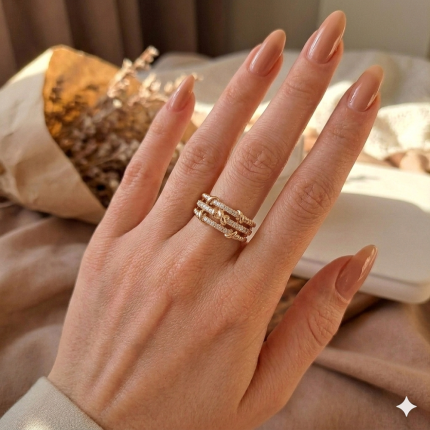 انگشتر  زنانه ژوپینگ مدل پورتوفینو