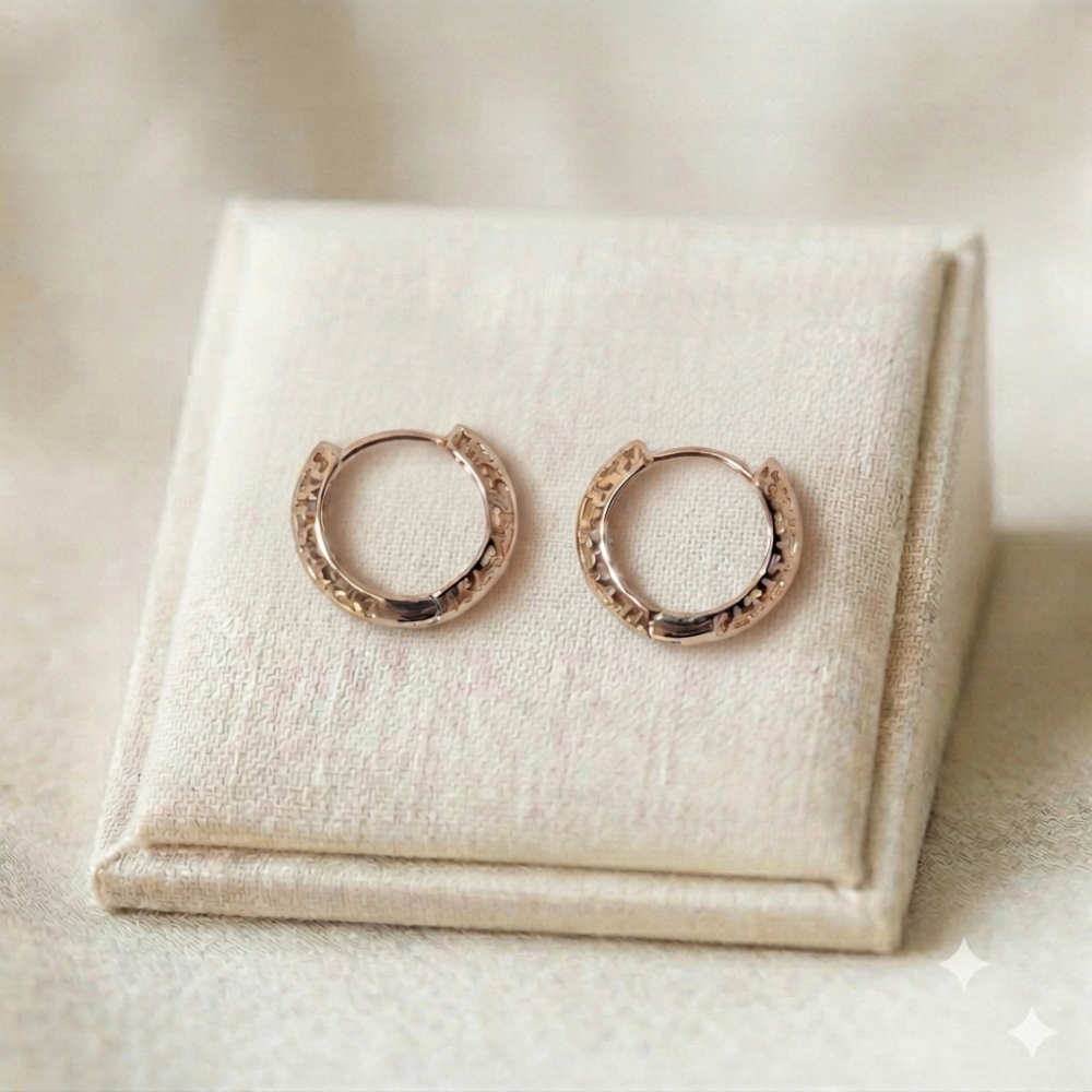 18 گوشواره حلقه ای ژوپینگ طرح کلاسیک - Image 1