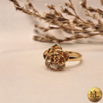 انگشتر گل رز ژوپینگ طرح طلا - Image 3
