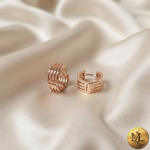گوشواره حلقه ای مینیمال ژوپینگ - Image 3