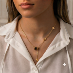 گردنبند زنانه استیل طرح بولگاری - Image 2