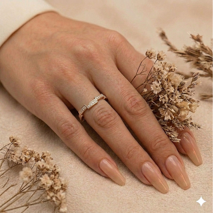 انگشتر زنانه ژوپینگ حلقه نگین دار