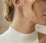 گوشواره جواهری ژوپینگ آویز باگت - Image 2