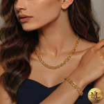 سرویس پولکلی طرح طلا برند ysx - Image 3