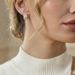 گوشواره حلقه ای نگین دار ژوپینگ - Image 2