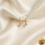گوشواره سوزنی نگین دار ژوپینگ - Image 3